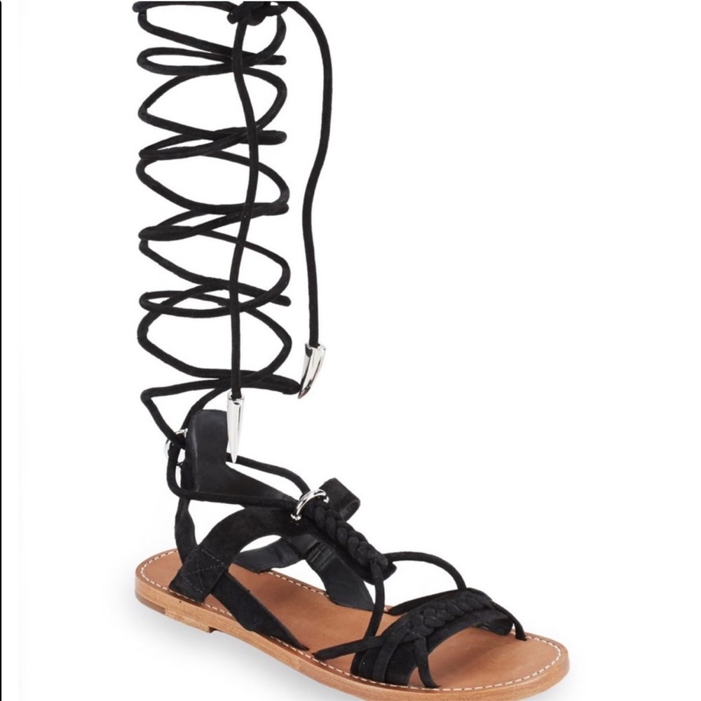 ASH Peace Wrap gladiator sandals. Black. Size 7.5. Never worn.